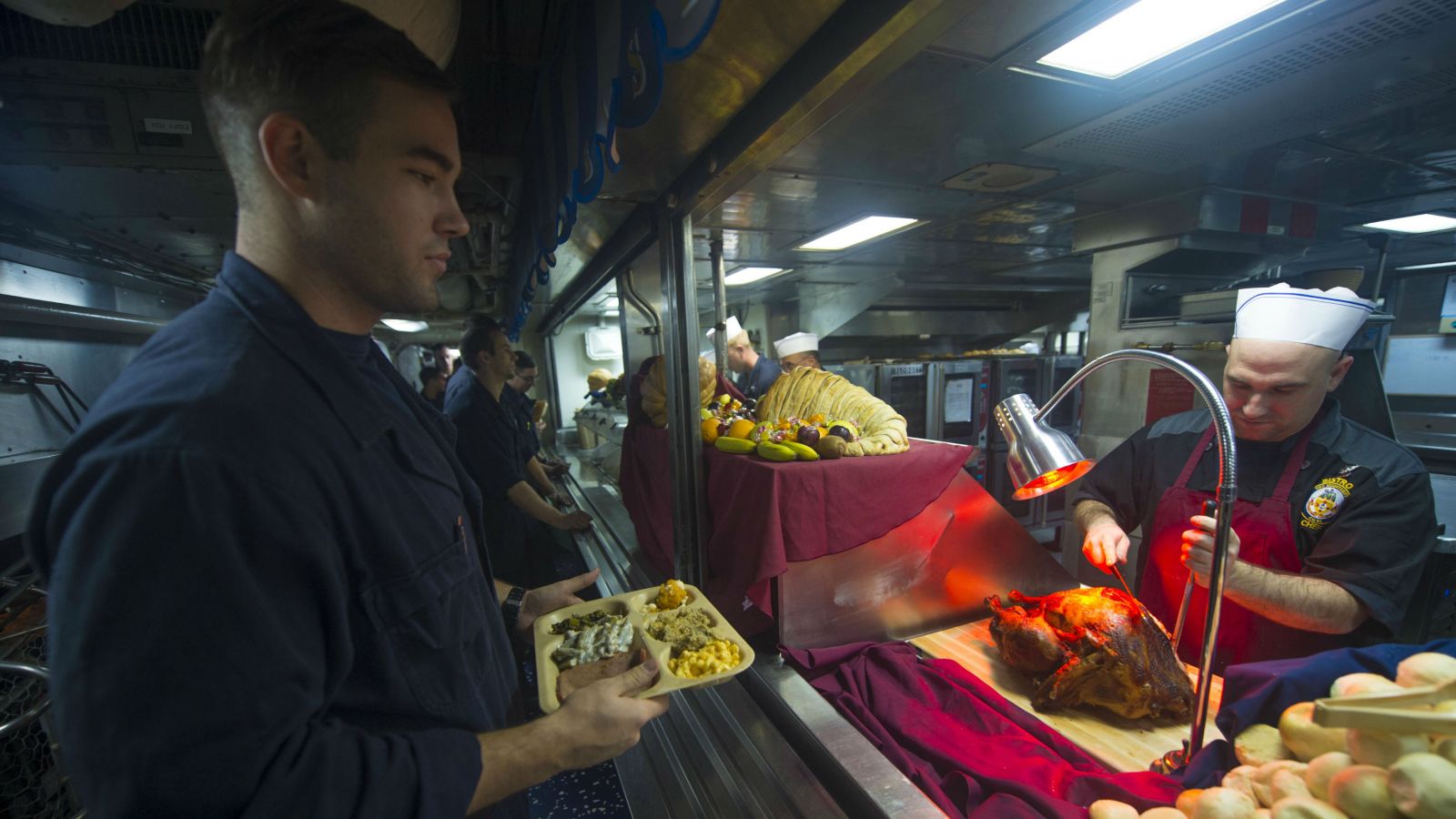 Feeding the Navy on Thanksgiving